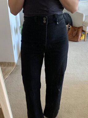 Thrills flared black jeans, size US 4